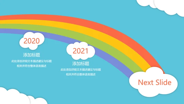可爱卡通儿童小学教育幼儿园宣传PPT模板