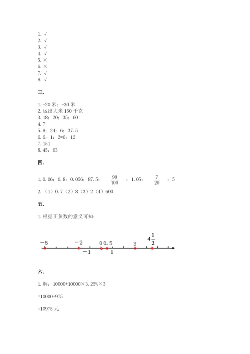 杭州文澜中学小升初数学试卷及参考答案（培优a卷）.docx