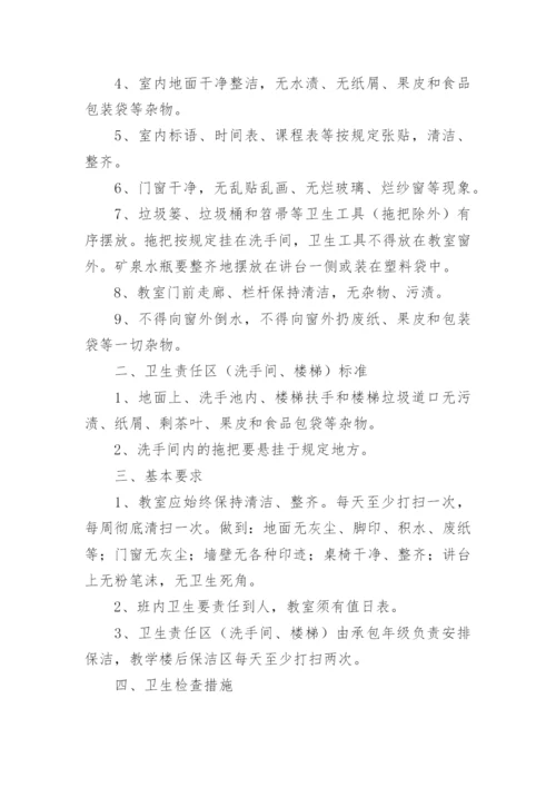 学校环境保洁管理规章制度.docx