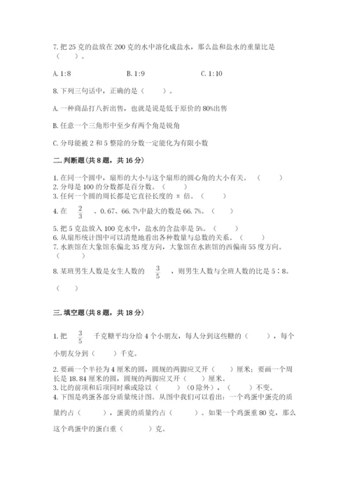 小学数学六年级上册期末卷及参考答案（能力提升）.docx