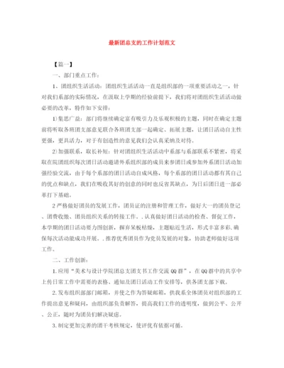 精编之团总支的工作计划范文.docx