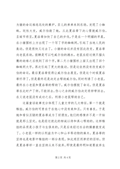 夏洛的网观后感 (2).docx