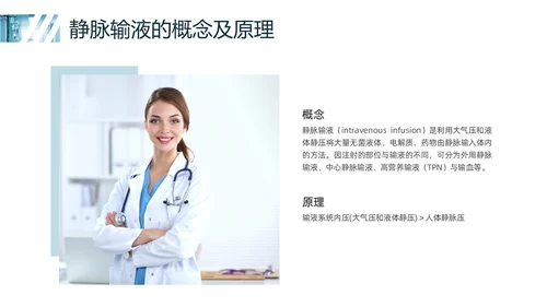 蓝色实拍静脉输液培训PPT课件