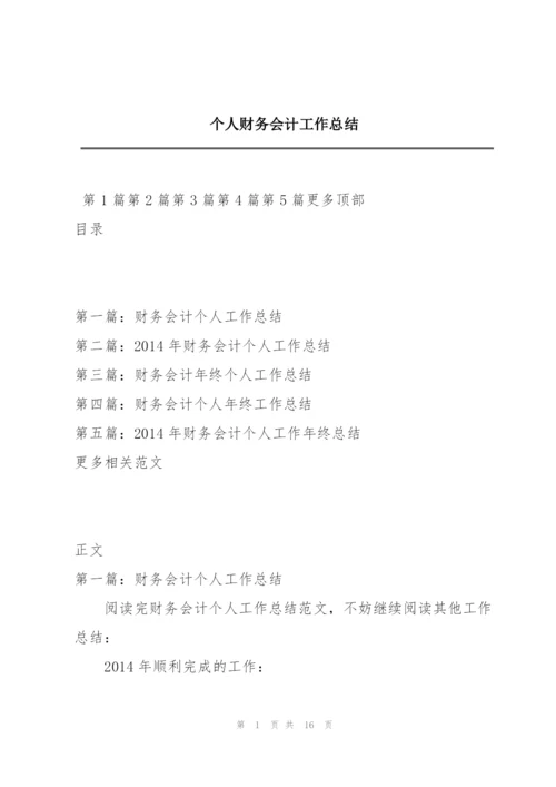 个人财务会计工作总结.docx