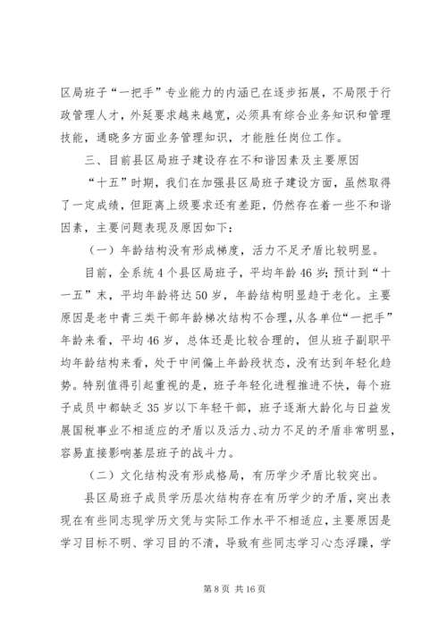 国税班子调研报告.docx