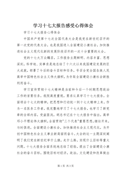 学习十七大报告感受心得体会 (5).docx