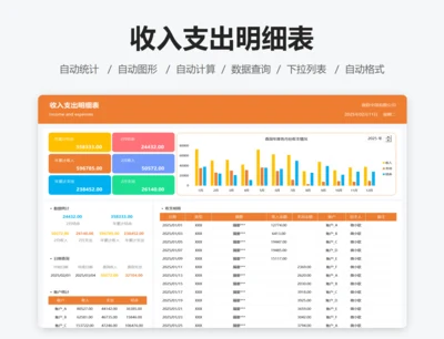 收入支出明细表