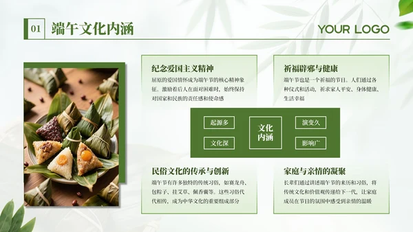 绿色端午节日活动策划通用PPT模板