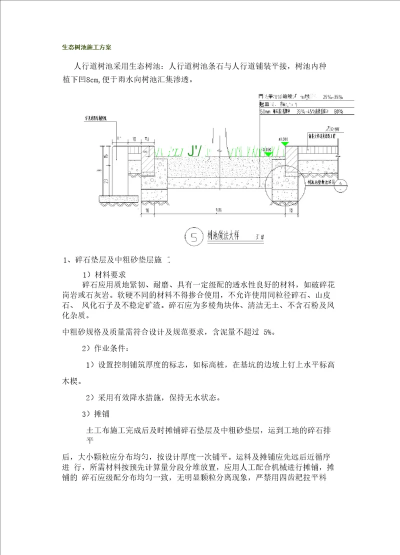 生态树池施工