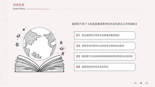 手绘卡通大学生职业生涯规划ppt