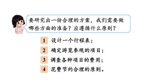 2024（大单元教学）人教版数学六年级下册6.5.2  北京五日游课件（共19张PPT)