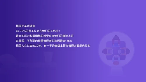 紫色插画风企业主管培训PPT模板