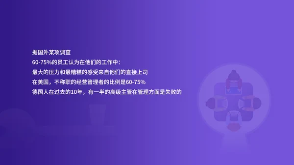 紫色插画风企业主管培训PPT模板