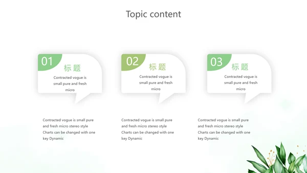 绿色小清新述职报告动态PPT模板