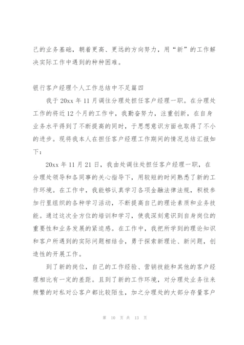 银行新入行客户经理个人工作总结.docx