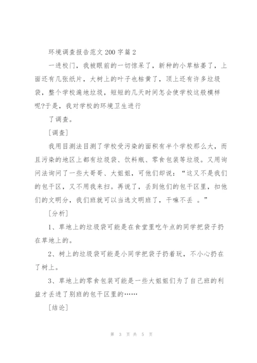 环境调查报告范文200字.docx