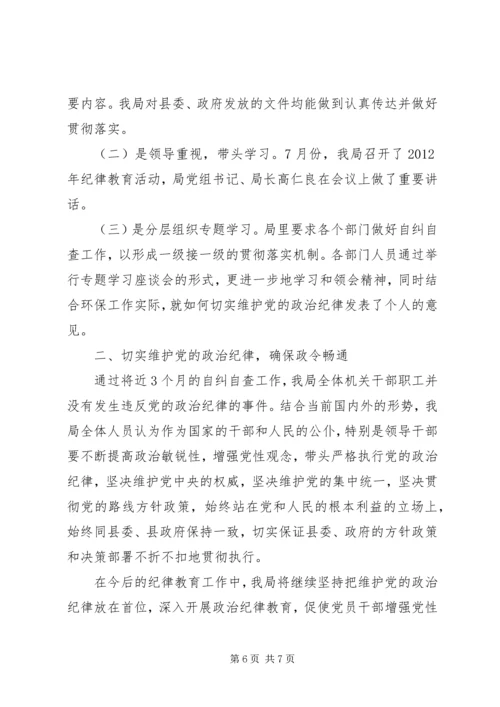 开展党的政治建设的自查报告.docx