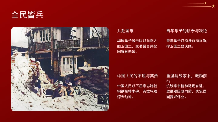 从抗战家书中感受伟大抗战精神的深厚力量ppt课件