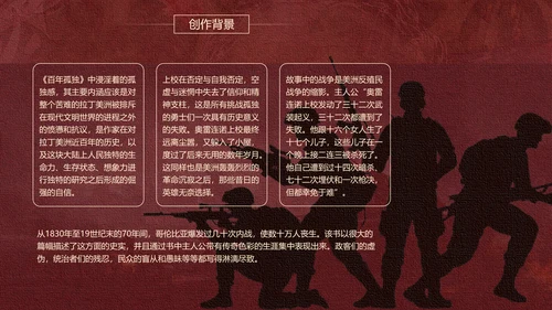 《百年孤独》名著导读好书推荐PPT模板