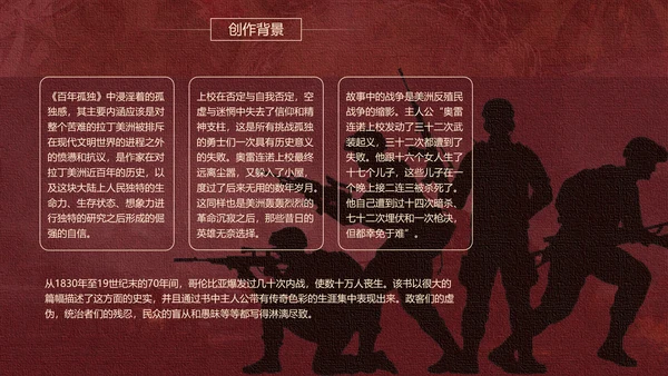 《百年孤独》名著导读好书推荐PPT模板