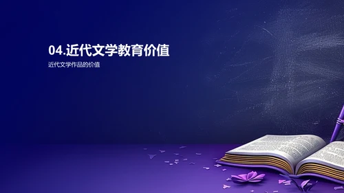 近代文学鉴赏PPT模板