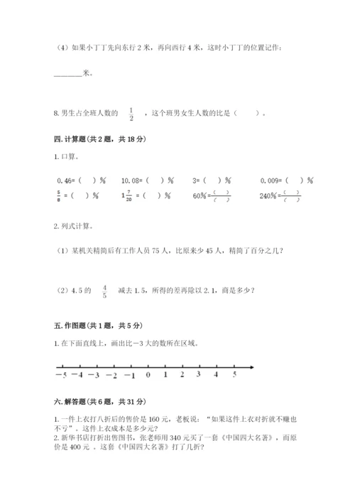 甘德县六年级下册数学期末测试卷（实用）.docx