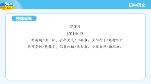 八年级语文上册第六单元课外古诗词诵读 浣溪沙 课件