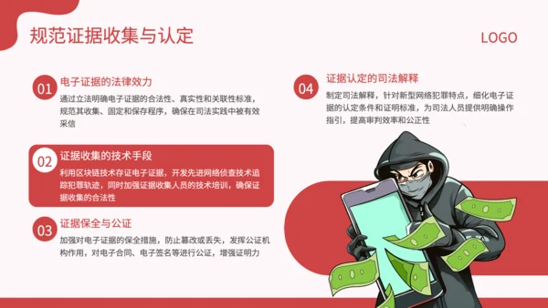 红色插画风新型网络犯罪的规制与司法适用研究论文答辩PPT