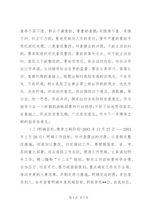 医院“一创双优”集中教育活动实施方案.docx