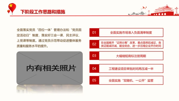 基层党支部党建年终述职党政PPT模板