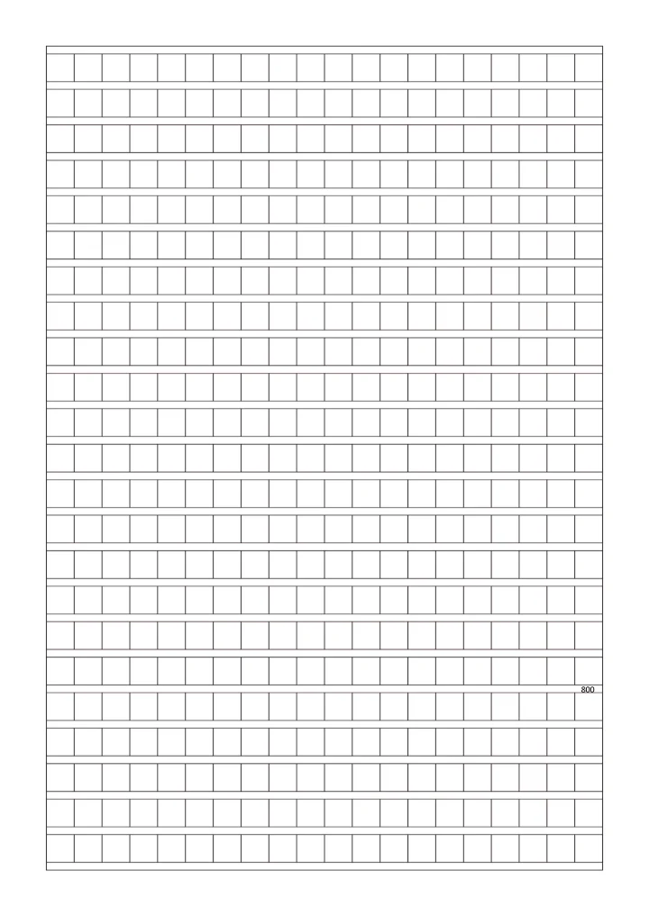 800字作文纸答题卡打印版