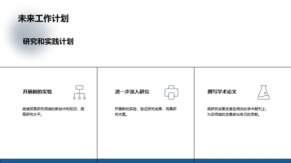 蓝色简约博士论文答辩PPT模板