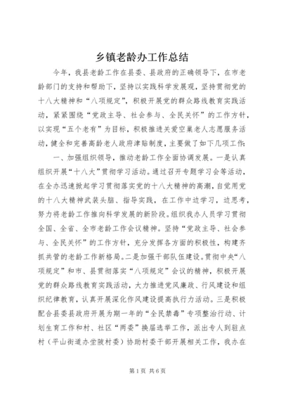 乡镇老龄办工作总结.docx