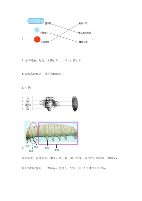 教科版三年级下册科学期末测试卷【考点精练】.docx