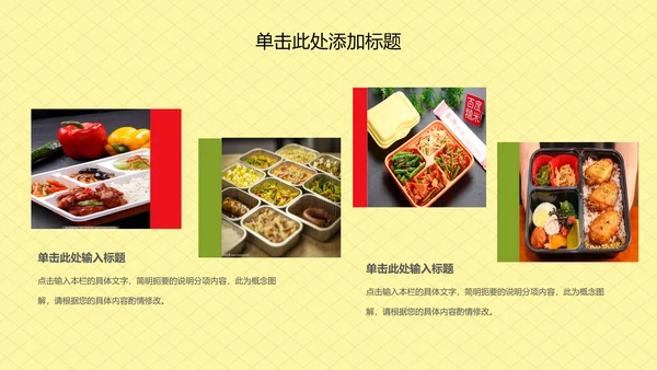 外卖订餐美食到家外卖快送工作报告PPT模板
