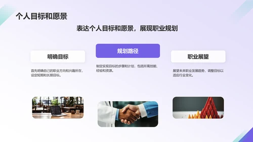 紫色商务风大学生自我介绍PPT模板