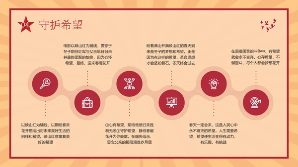 红色复古红色电影闪闪的红星PPT模板宣传PPT动态PPT