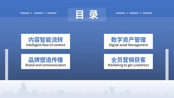 蓝色系商务风销售业绩与企业战略规划报告PPT模版