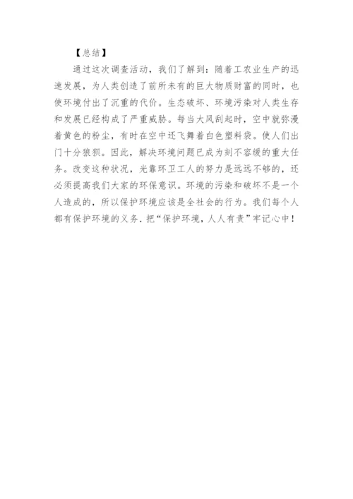 乡村环境社会实践报告.docx