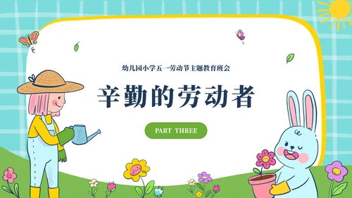幼儿园5.1劳动节主题通用模板