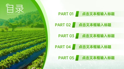 绿色农业风乡村介绍通用PPT模板