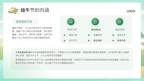 绿色中国风端午节日PPT