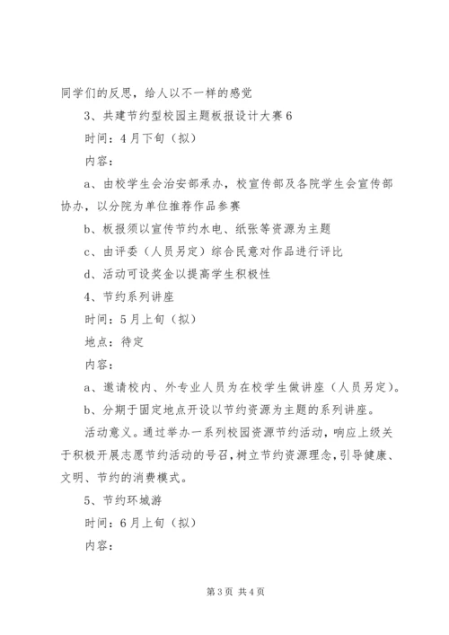 节约型校园活动实施方案 (2).docx