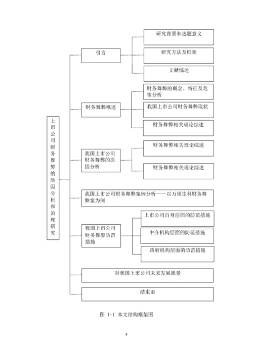 毕业论文上市公司财务舞弊的动因与治理研究.docx