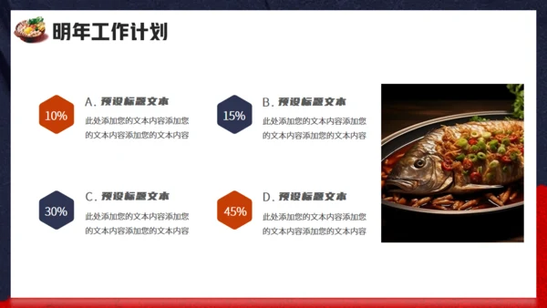 韩式料理_餐饮行业年终工作总结汇报通用PPT