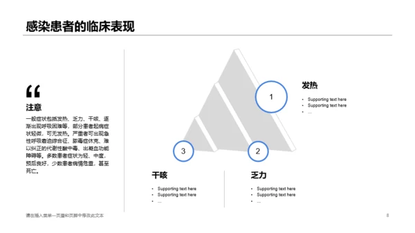 蓝色创意医疗健康工作总结PPT案例