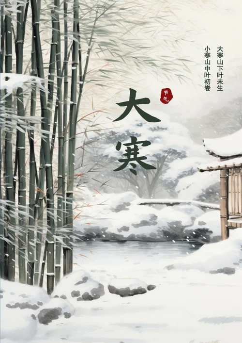 大寒山下叶未生大寒海报