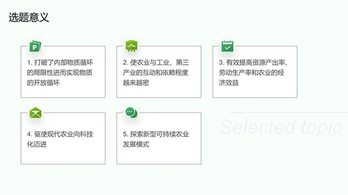 绿色现代商务农业发展研究PPT模板
