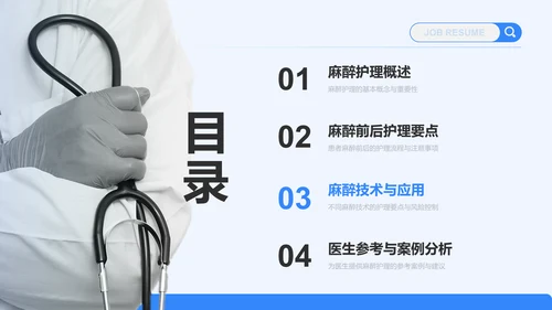麻醉护理个案汇报PPT模板