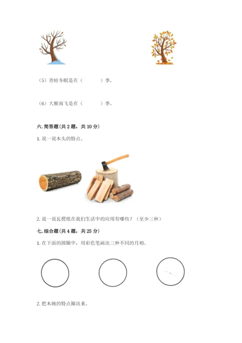 教科版科学二年级上册期末考试试卷标准卷.docx